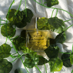 Shooting produit pour l'huile merveilleuse de la maque Nuxe