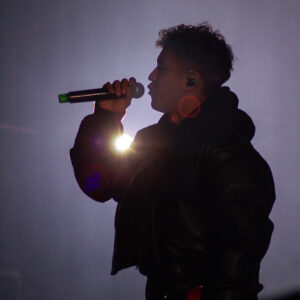 Photo de la performance de Tsew the Kid lors du festival BTR 2025
